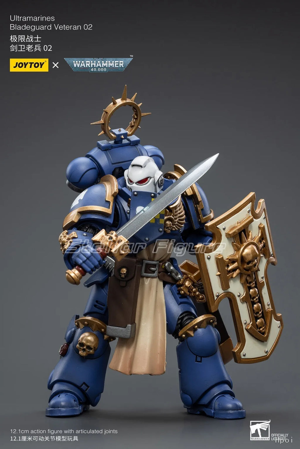 【SF】JOYTOY Warhammer 40K 1/18 Action Figure Ultramarines Bladeguard Veteran Model Toys Gifts Collection Ornaments