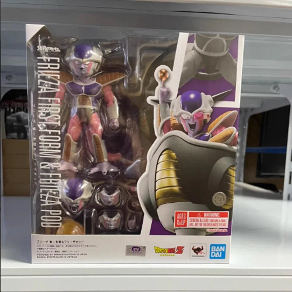 In Stock 25th Edition BANDAI S.H.Figuarts Dragon Ball Z Frieza First From Aircraft Anime Figure PVC Collection Custom Model Toys