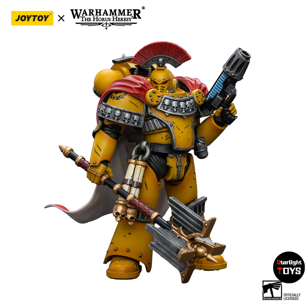 JOYTOY Warhammer 40K Imperial Fists Legion Chaplain Consul Mklll Despoiler Legionaries Model Toy 1/18 Action Figure