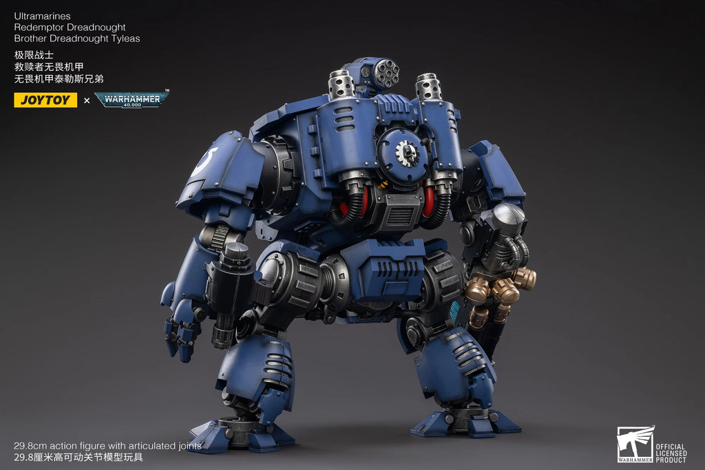 JOYTOY Warhammer 40K 1/18 UItramarines Redemptor Dreadnought Brother Dreadnought Tyleas Action Figure Model Toys For Collection