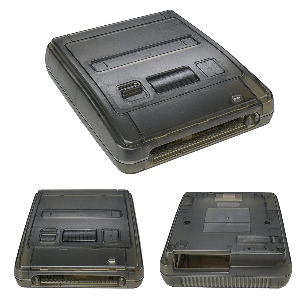 Bitfunx SFC Replacement Case Transparent Shell For Super Famicom Console Super NES Game Console