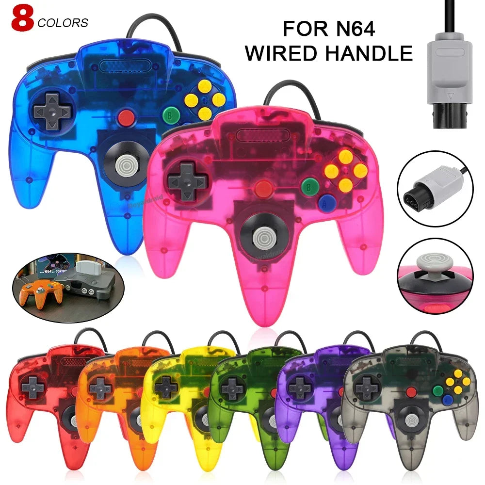 NEW Wired Gamepad for N64 Console Controller for N64 Classic Joystick for Retro Game Console Controller for N64 Gaming Accessor
