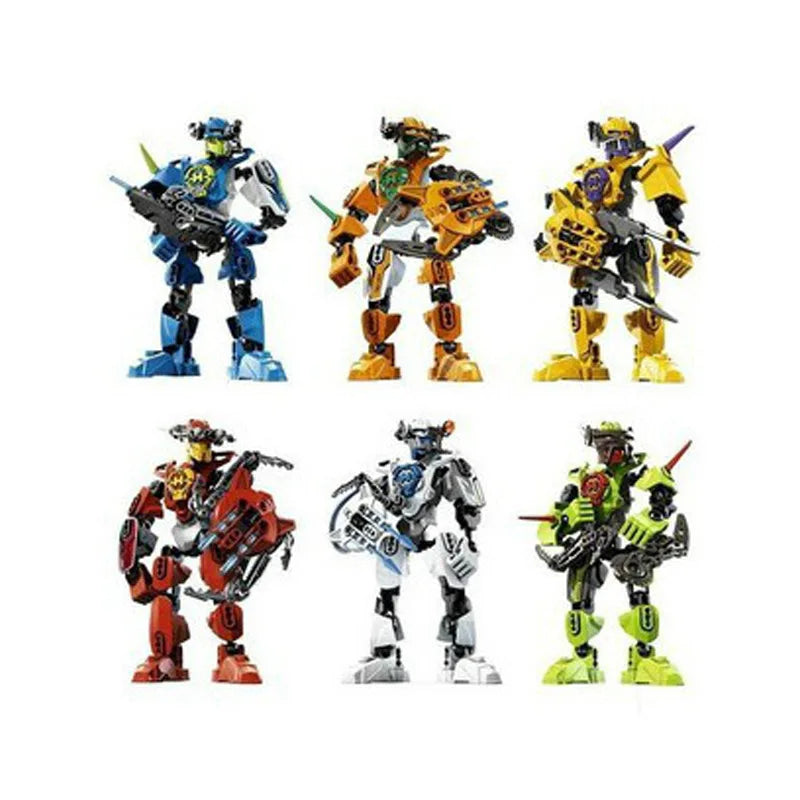 6pcs/Set Hero Factory 2.0 Star Soldier Breez/Surge/Stormer/Evo/Nex/Furno Robot Figure Building Brick Model Toys for Kids Gifts