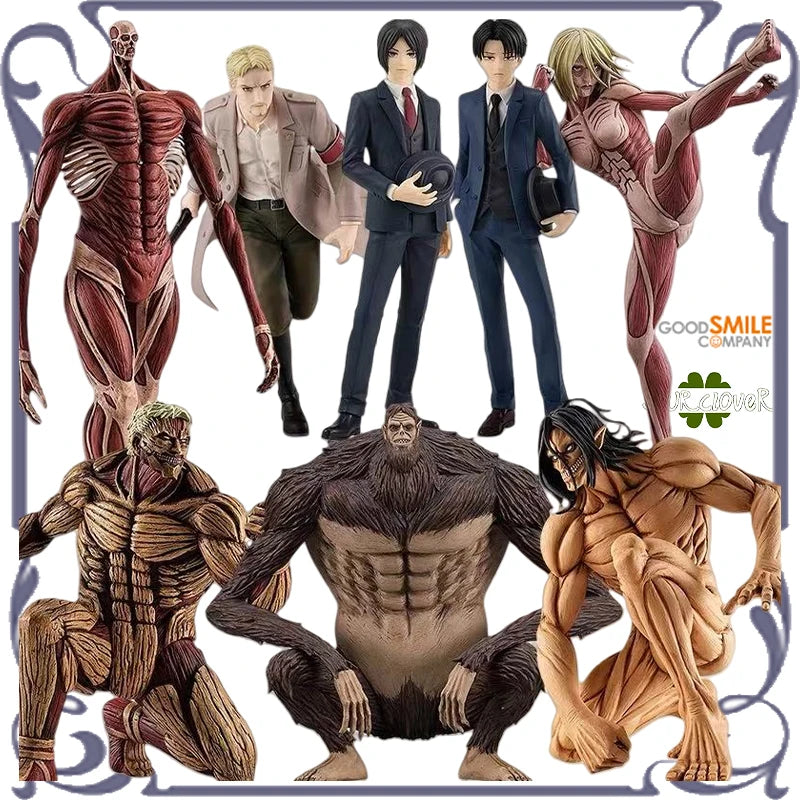 GSC Original POP UP PARADE Series Attack on Titan Levi Annie Leonhart Movable Figurine Model Toys Collectible Ornaments Gifts