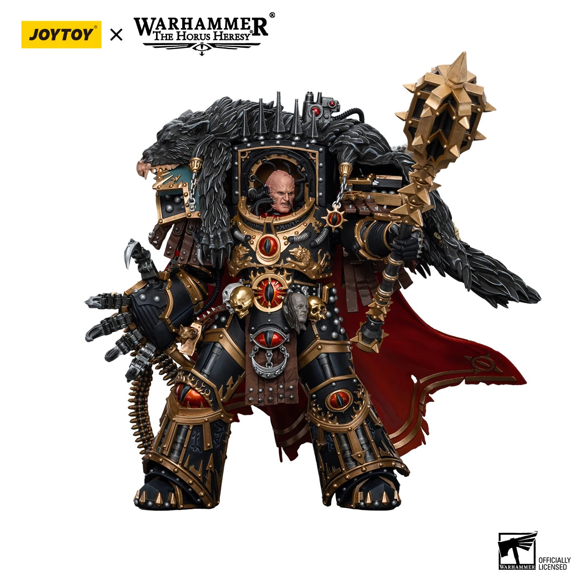 JOYTOY Warhammer 40k 1/18 Action Figures Anime 20.2cm Sons of Horus Warmaster Horus Primarch of the XVIth Legion Model Toys
