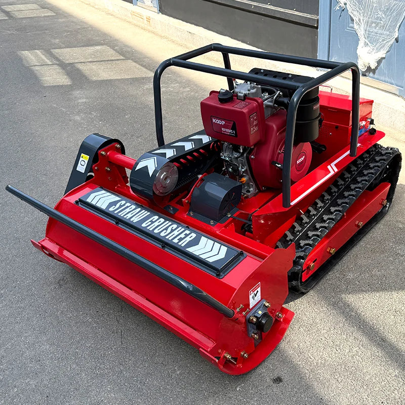 Customized Hot Sale Crawler Robot  Self-propelled Garden Remote Control Flail  Mower