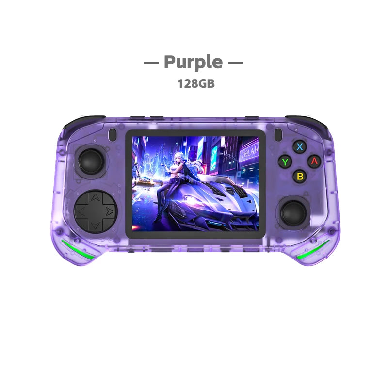 Neue RX6H Open Source Retro Handheld-Videospielkonsole mit 3,5-Zoll-IPS-Bildschirm, tragbarem Linux-System und 128 GB Spielespeicher