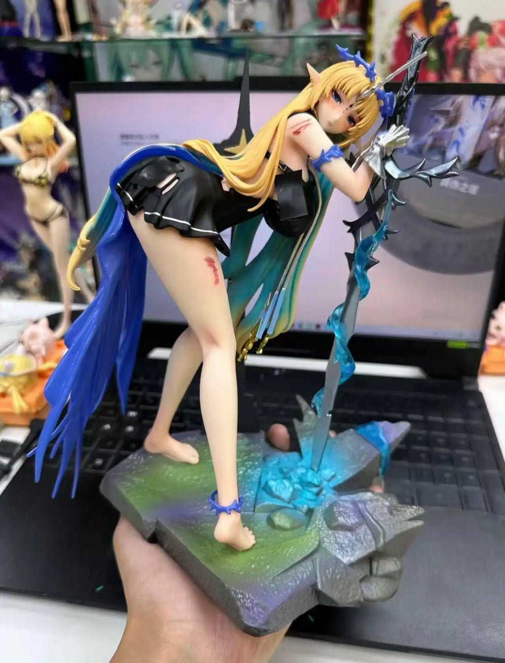 New Wuthering Waves Cartethyia Figure Beautiful Girl Pvc Collectible Model Desktop Decoration Resin Statue Adult Collection Gift
