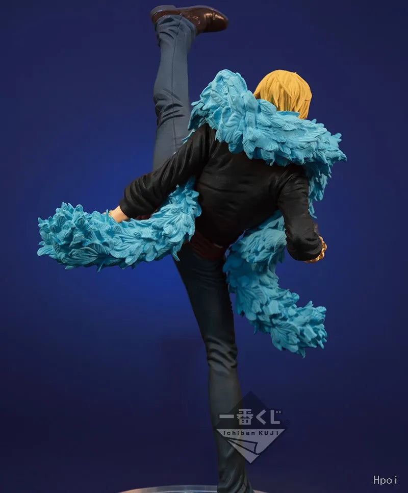 16CM Anime One Piece Sanji Figure 20th Anniversary Blue Set Doll Model Toy Gift Collection Aciton Figure PVC
