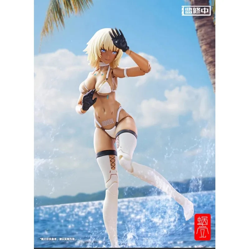 Original Anime Figure 1/12MILK TEA GIRL Mobile Suit Girl Action Figure Toys for Kids Gift Collectible Model Ornaments