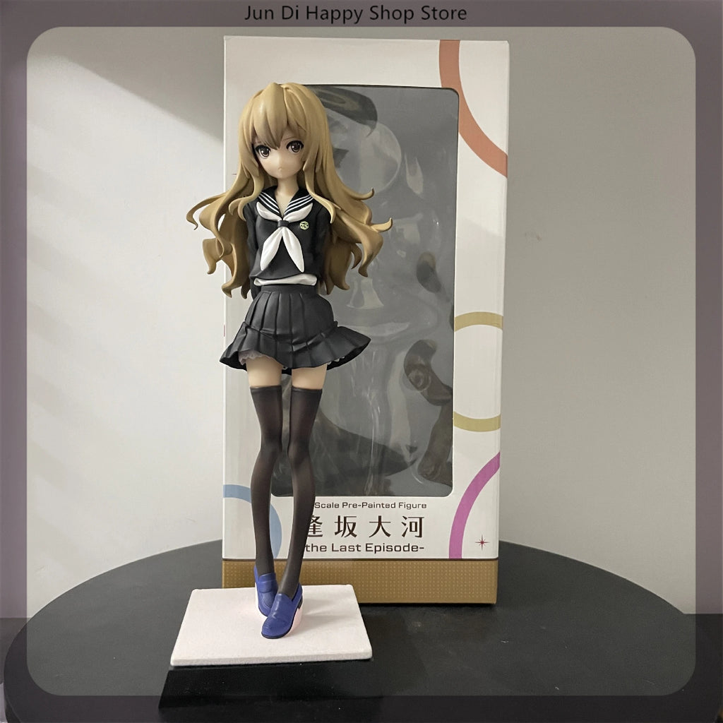 25cm Tiger×Dragon! Aisaka Taiga School Uniform Anime Girl Figure Model Statue Collection Desktop Decoration Ornament Toys Gifts