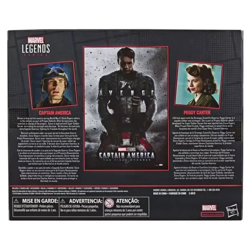 Original Hasbro Marvel Legends Series Captain America PEGGY CARTER Action Figure Toys Model Collection
