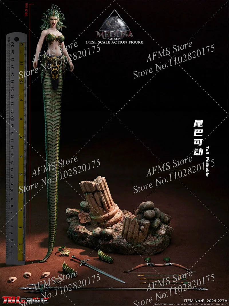 TBLeague PL2024-227 1/12 Scale Collectible Figure Medusa Greek Mythical Snake Haired Witch 6" Women Soldier Action Figure Model