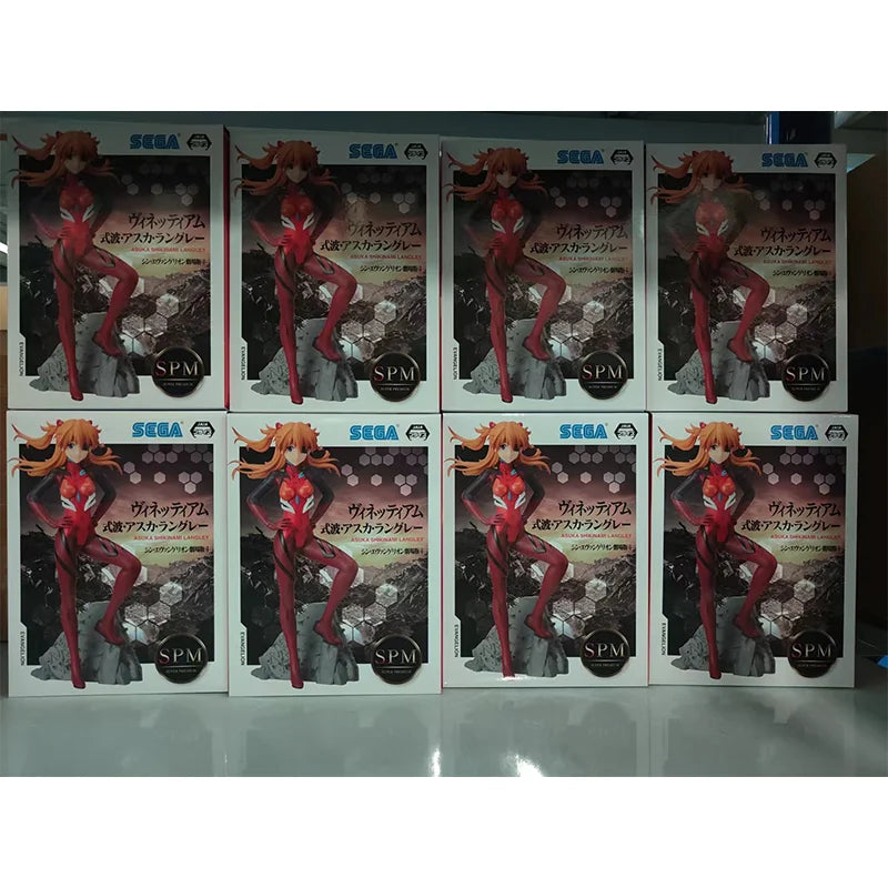 SEGA Original EVANGELION Anime Figure Asuka Langley Soryu Ayanami Rei  Action Figure Toys for Kids Gift Collectible Model Dolls