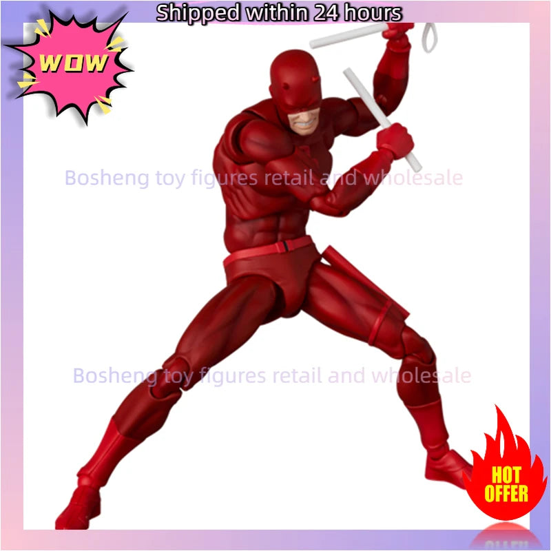 Original Medicom Toy Reissue Mafex No.223 Daredevil Comic Ver Mafex 223 Anime Action Collection Figures Model Toys