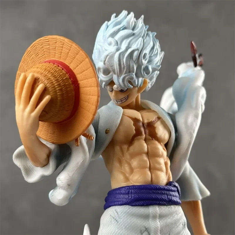 26 см Аниме One Piece Battle Standing Nika Luffy Статуя Екшън Фигурка Бюро Украшение Колекционерски Анимационни Модели Играчки Фигурки Подарък