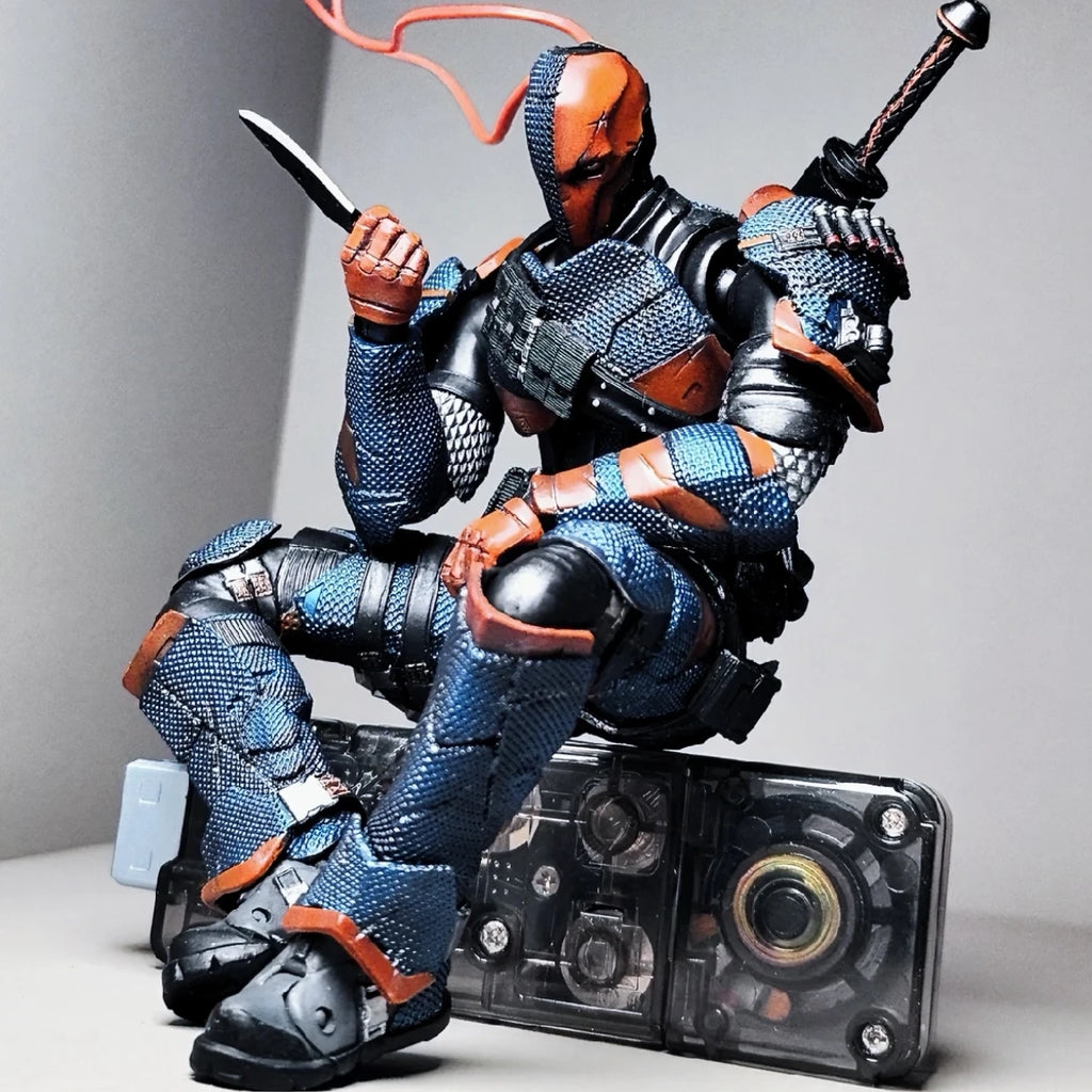 Brand New U-P-Finegures Deathstroke Arkham Knight Action Figure LPZZ Batman Figures V8.04 Suit 1/12 Collection DC Multiverse Toy