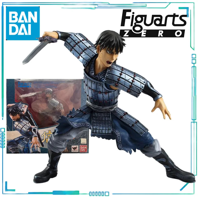 BANDAI SPIRITS Genuine FiguartsZERO Series Kingdom Anime Model Toys Ying Zheng, Li Xin, He Dao Dian Finished Product Model