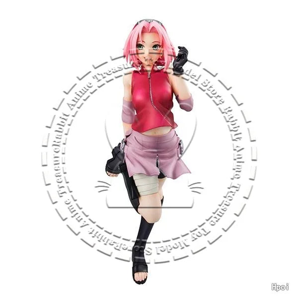 In Stock Original Genuine MegaHouse Naruto Shippuden Sakura Haruno 200mm PVC Collectible Figure