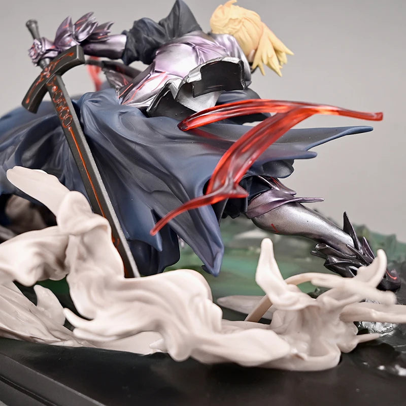 New Original Fatenight Fate Night Black Stubby Saber Gk Fighter Hand-Held Quadratic Element Anime Statue Decoration Model Gift