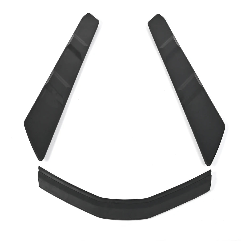 3 stücke Auto Heckscheibe Glas Vent Reinigung Abdeckungen Vent Blöcke Schwarz Schutz Für Corvette Stingray C8 2020 2021 2022 2023 2024