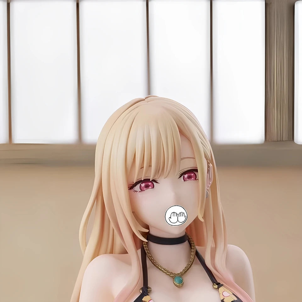 Anime Girl Bikini Desktop Decoration M Model Cuter Case PVC Series Collectible Figures Static Display Adult ence