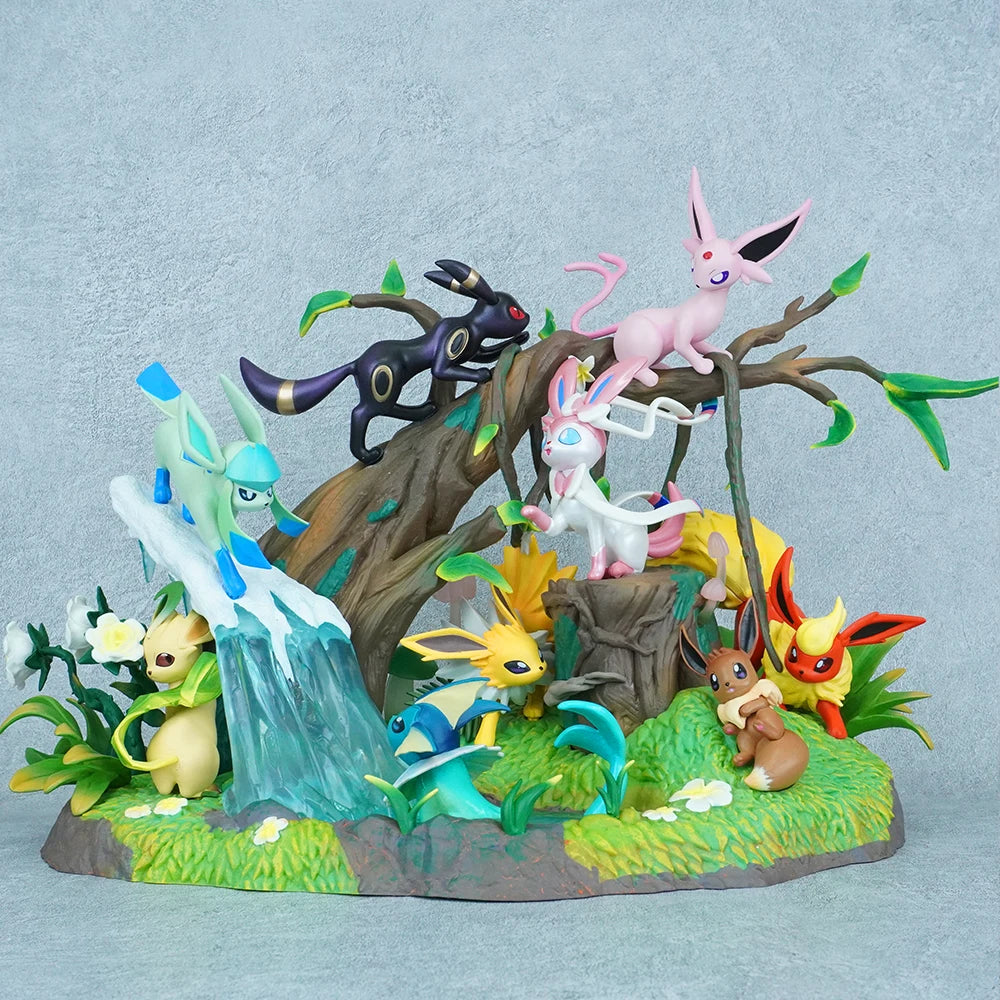 27 cm/10,63 in Anime Pokemon Figur Eeveelution Action Figur PVC Modell Statue Sammlung Desktop Dekoration Spielzeug Geschenke