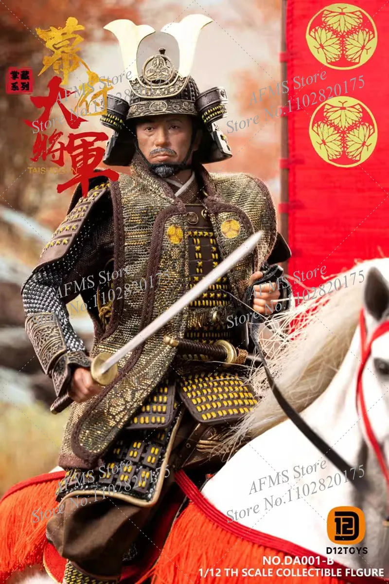 D12TOYS DA001 1/12 Scale Collectible Figure Samurai Warlord The Shogun Armory Collection 6Inch Action Figure Soldier Dolls