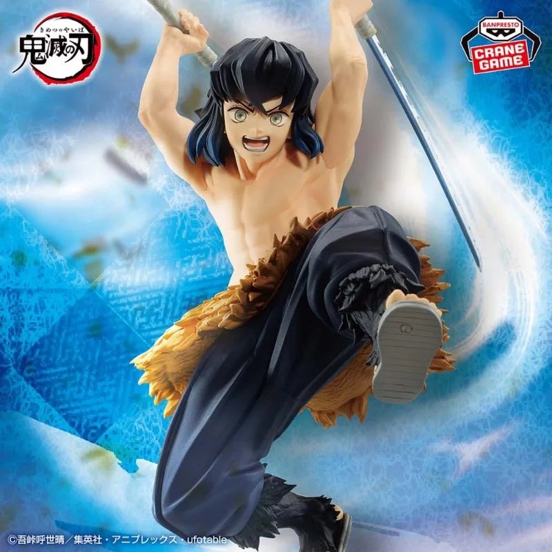 В наличност BANDAI Banpresto Demon Slayer VIBRATION STARS Hashibira Inosuke PVC Аниме Фигурки Модел Колекция Играчка Подарък