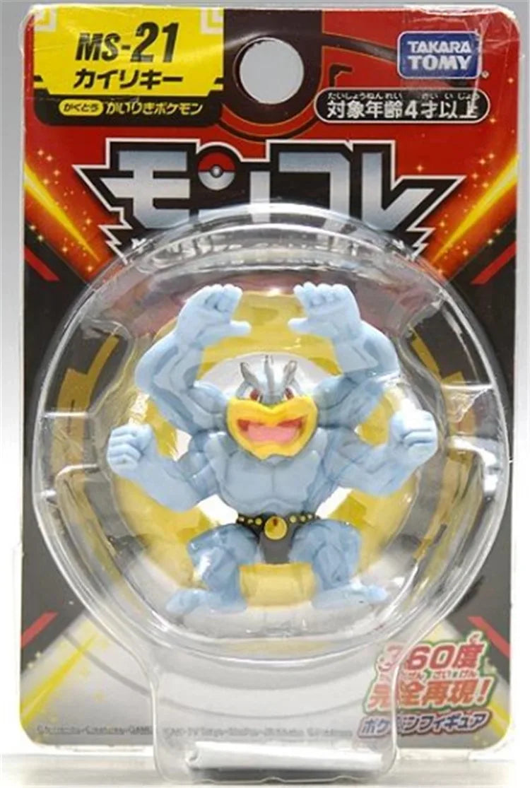 2020 Out Print Original TOMY Pokemon Figures MS-21 Machamp Mackogneur Model PVC 5cm Monster Collection Perfect Gift Toys
