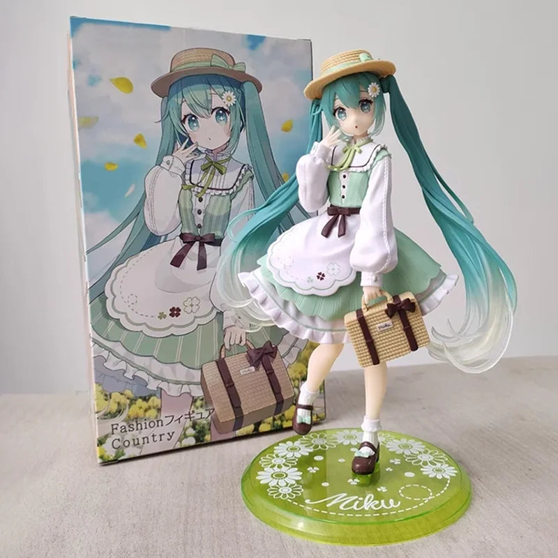 Original Fashion Hatsune Miku Country Anime Figure Toys Action Figurine PVC Model Collection Doll Birthday Gifts