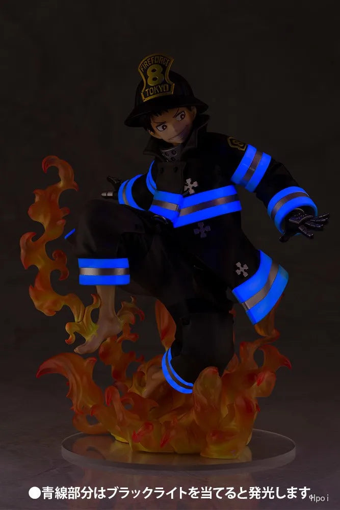 【In Stock】Original KOTOBUKIYA ARTFX J Fire Force Shinra Kusakabe Anime Finished Model Toy Gift