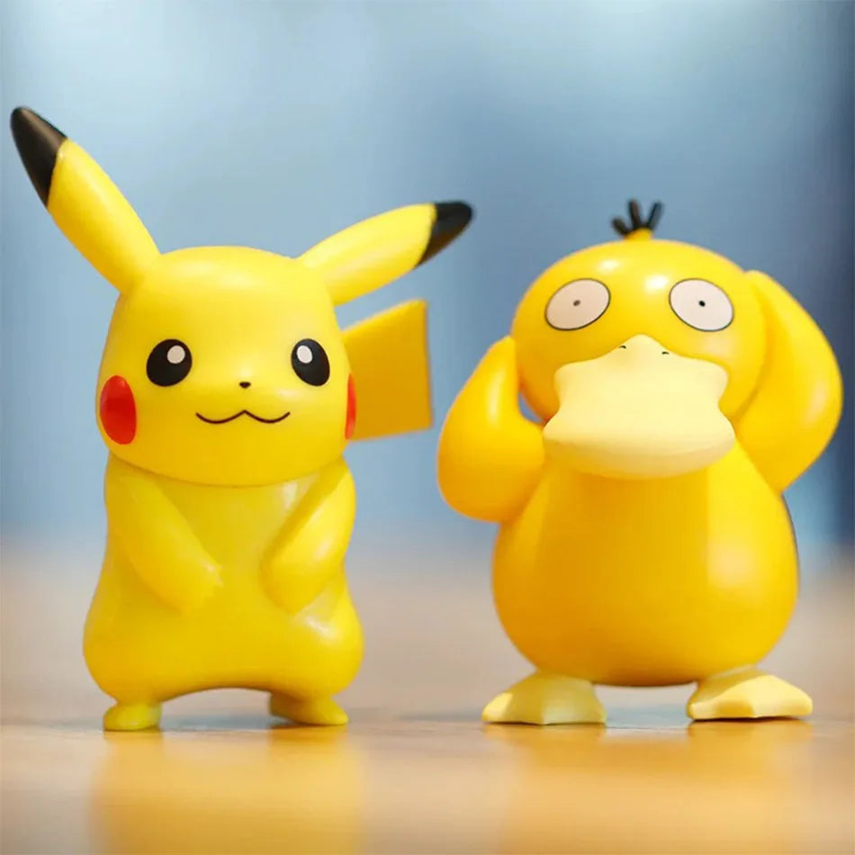 Hot Sale 6PCS Anime Figures Mini Toy Models Charmander Psyduck Cute Collectible Dolls Kids Surprise Gift Exquisite In Stock