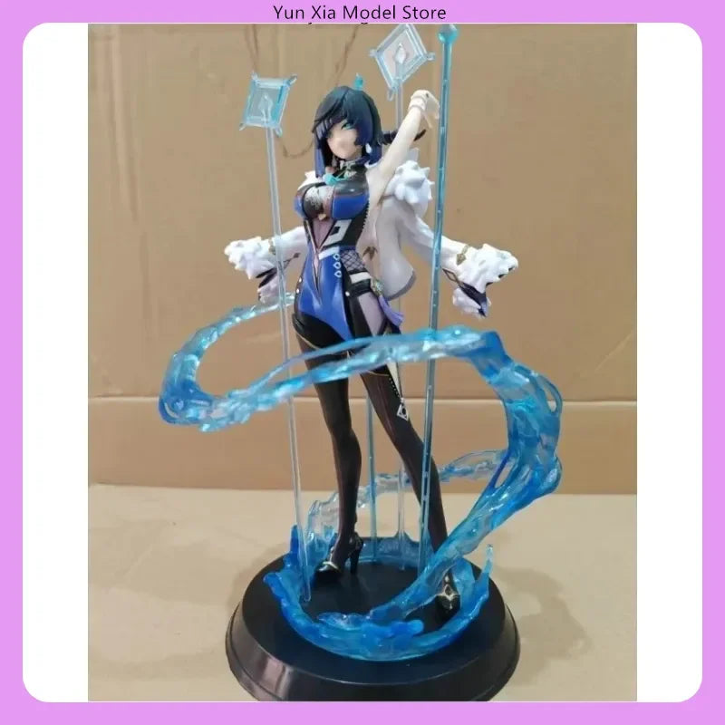 Genshin Impact Yelan Anime Figure 31cm Orchid in Secluded Valley Thousand Faces Scene Model Statue for Desktop Decoration Gift