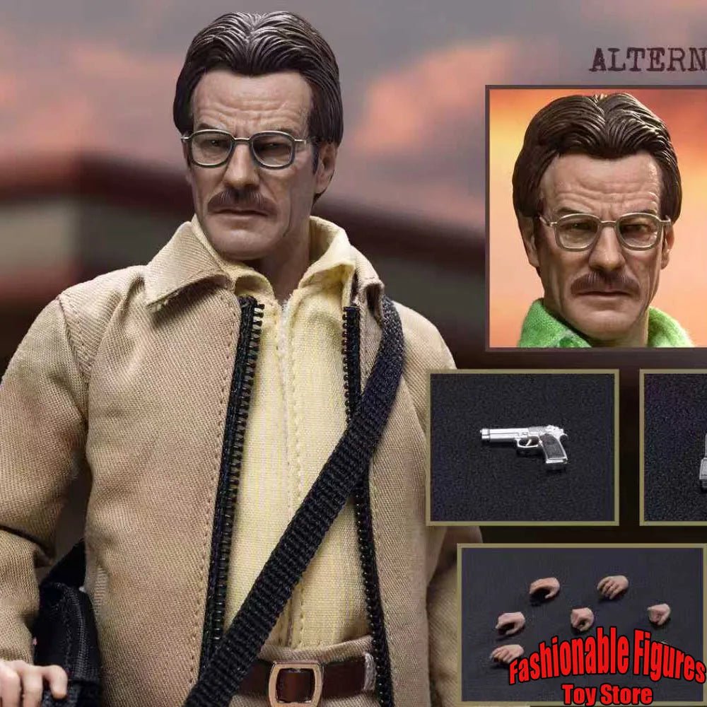 Manipple Studio 1/12 Men Soldier Chemistry Teacher Walter White 2.0 Full Set 6Inch Action Figure Model Toys Best Collectible