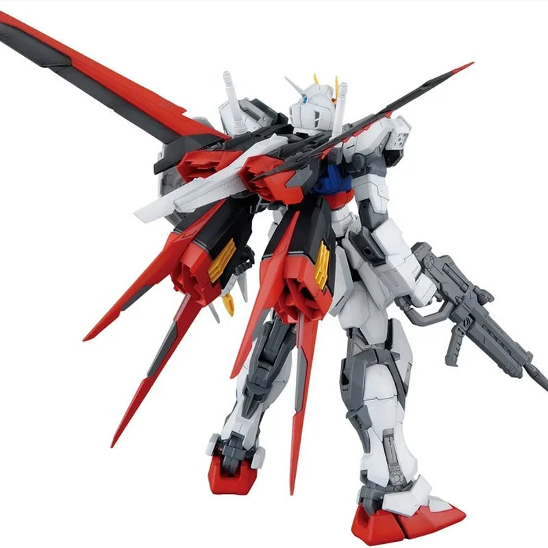 Bandai Genuine Gundam Model Kit Anime Figure MG 1/100 Aile Strike Gundam RM HD2.0 Action Figures Collectible Toys Gifts for Kids