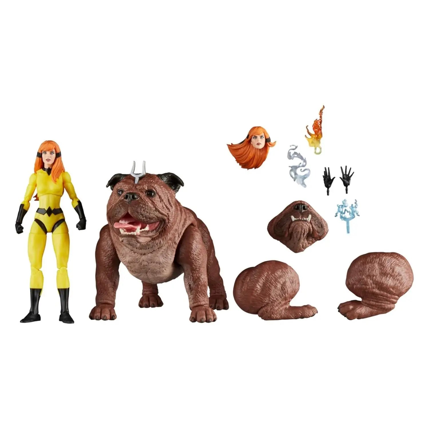 Marvel Legends Inhumans Crystal Lockjaw Deluxe Exclusive 6" Alien Crystal Princess Lock Toothed Dog Action Desktop Ornament Toy