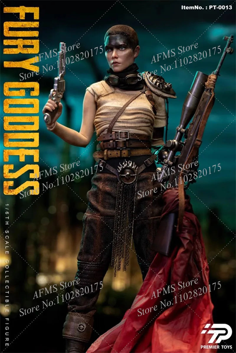 Premier Toys PT-0013 1/6 Scale Collectible Figure Blackened Wasteland Girl Anya Mad Max Fury Goddess Full Set 12" Action Figure