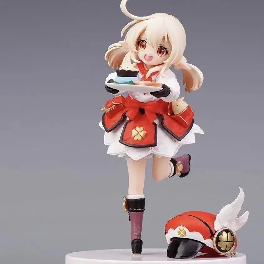 16см Genshin Impact Klee екшън фигурка Sweets Paradise Klee екшън фигурка колекционерски модел сладка аниме статуетка фигурка глинена кукла