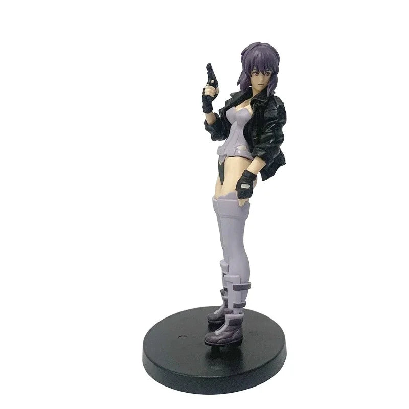 In stock 18cm Anime S.A.C  Action Figure Motoko Kusanagi Figure Model Ornament Room PVC Collectible Model Doll Toys Boys Gifts