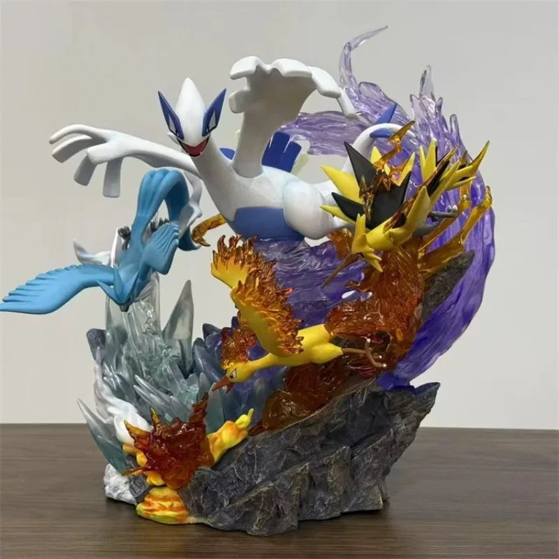 31cm/12.2in Anime Pokemon Figure Lugia And Legendary bird Pokemon  Action Figures Pvc Statue Collection Model Toys Gifts