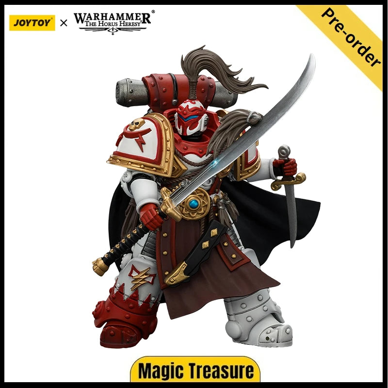 【Pre-sale】JOYTOY Warhammer 40K White Scars Hibou Khan, Seeker of Atonement 1/18 Action Figure Model Toy
