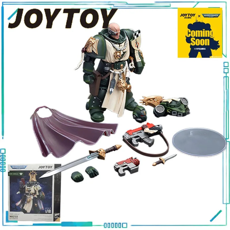 JOYTOY Genuine JOYTOY X Warhammer 40K Series Astat Dark Angel Teacher Lazarus and Mentor of Equipment Power Fist 1/18 Model Toys