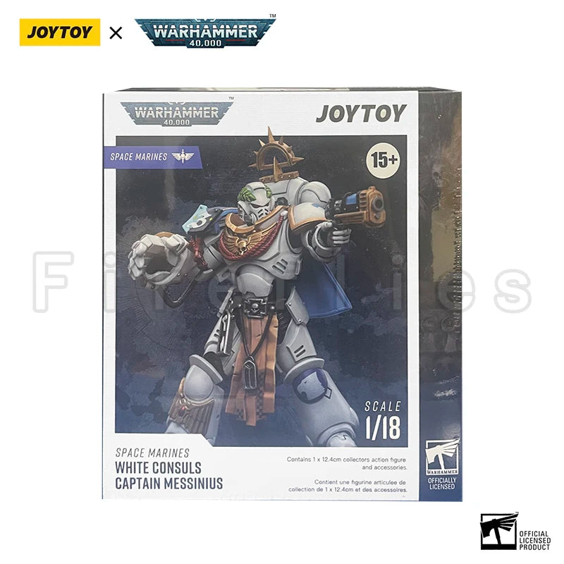 1/18 JOYTOY Action Figure 40K Space Marines White Consuls Intercessors Anime Collection Model Toy