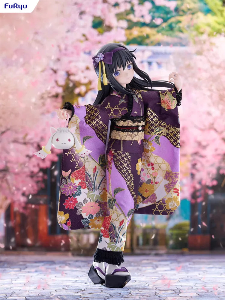 F:NEX Homura Akemi Figure Puella Magi Madoka Magica Rebellion Story Japanese Kimono Style Anime Collectible Hpoi In Stock