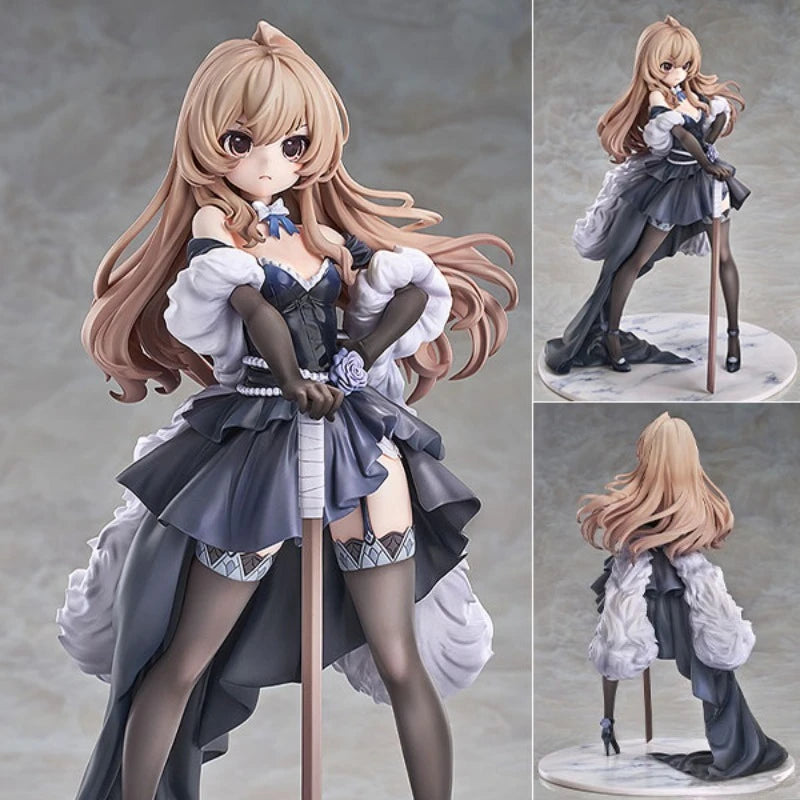Toradora! Taiga Aisaka evening dress 100% Original genuine 230mm PVC Action Anime Figure Model Toys Figure Collection Doll Gift