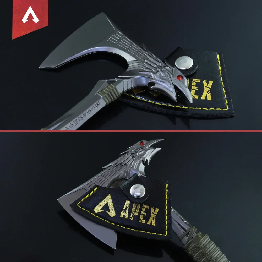 Apex Legends Heirloom Bloodhound 15cm Raven Bite Metal Safety Weapon Model Game Axe Blunt Katana Perimeter Collections Toy Gifts