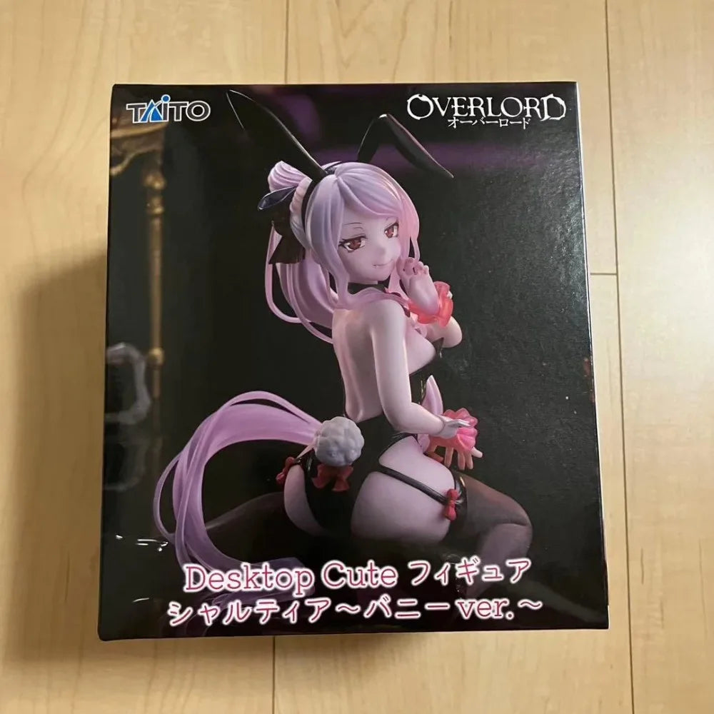 In Stock Taito Original Genuine Anime Overlord Shalltear Bloodfallen Desktop Cute Bunny Ver. 13cm Collections Model Toy Figures