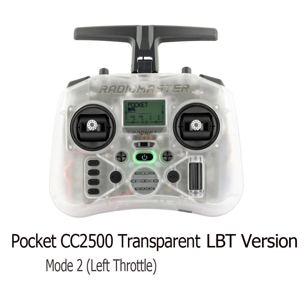 RadioMaster Pocket Hall Gimbal Transmitter Remote Control Portable Lightweight Preinstalled EdgeTX ExpressLRS Or MPM CC2500