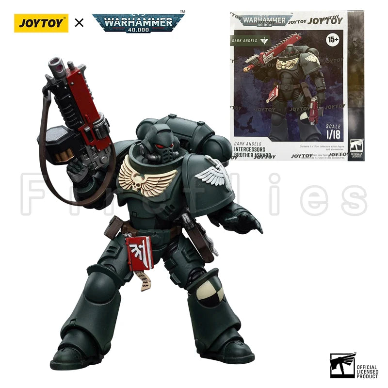 1/18 JOYTOY Action Figure 40K Dark Angels Intercessors Brother Nadael Asharr Re-issue Version Anime Model Toy